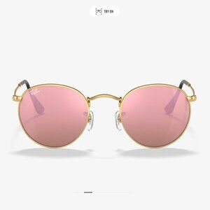 Round Metal Copper Flash